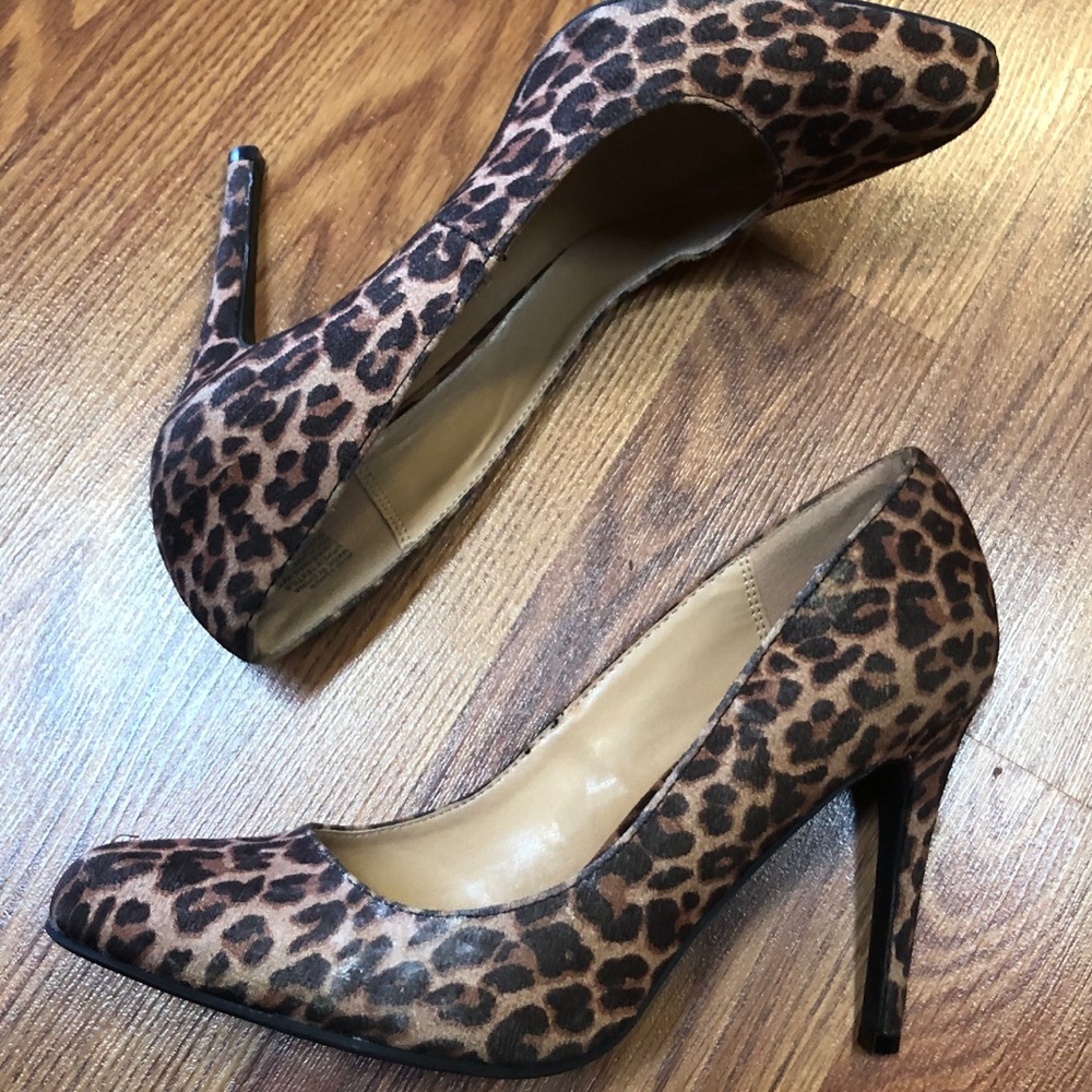 LC LAUREN CONRAD Leopard Heels S8.5